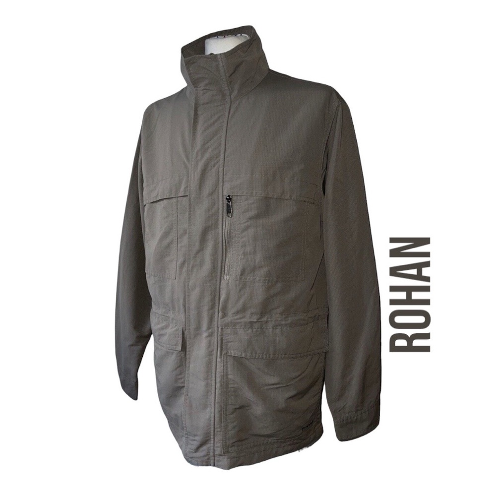 SOLD! ROHAN • Frontier Jacket - Windproof Rip Stop Fabric• Mens XXL •Olive Green